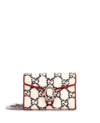 Small Dionysus Chain Wallet GG Tweed