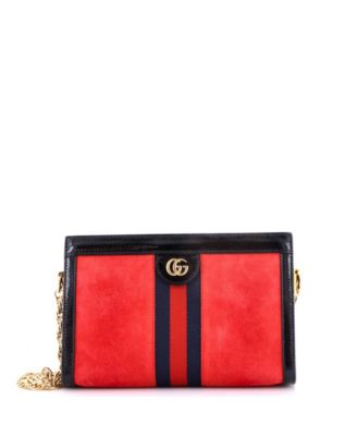 Medium Ophidia Chain Shoulder Bag Suede