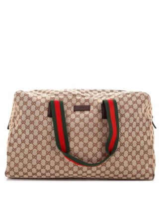 Large Web Carry On Duffle Bag GG Canvas