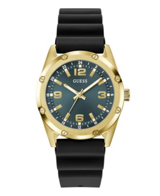 Men's Black Silicone Watch 41mm