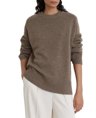 Women's Riley Wool-Cashmere Raglan Crewneck Sweater