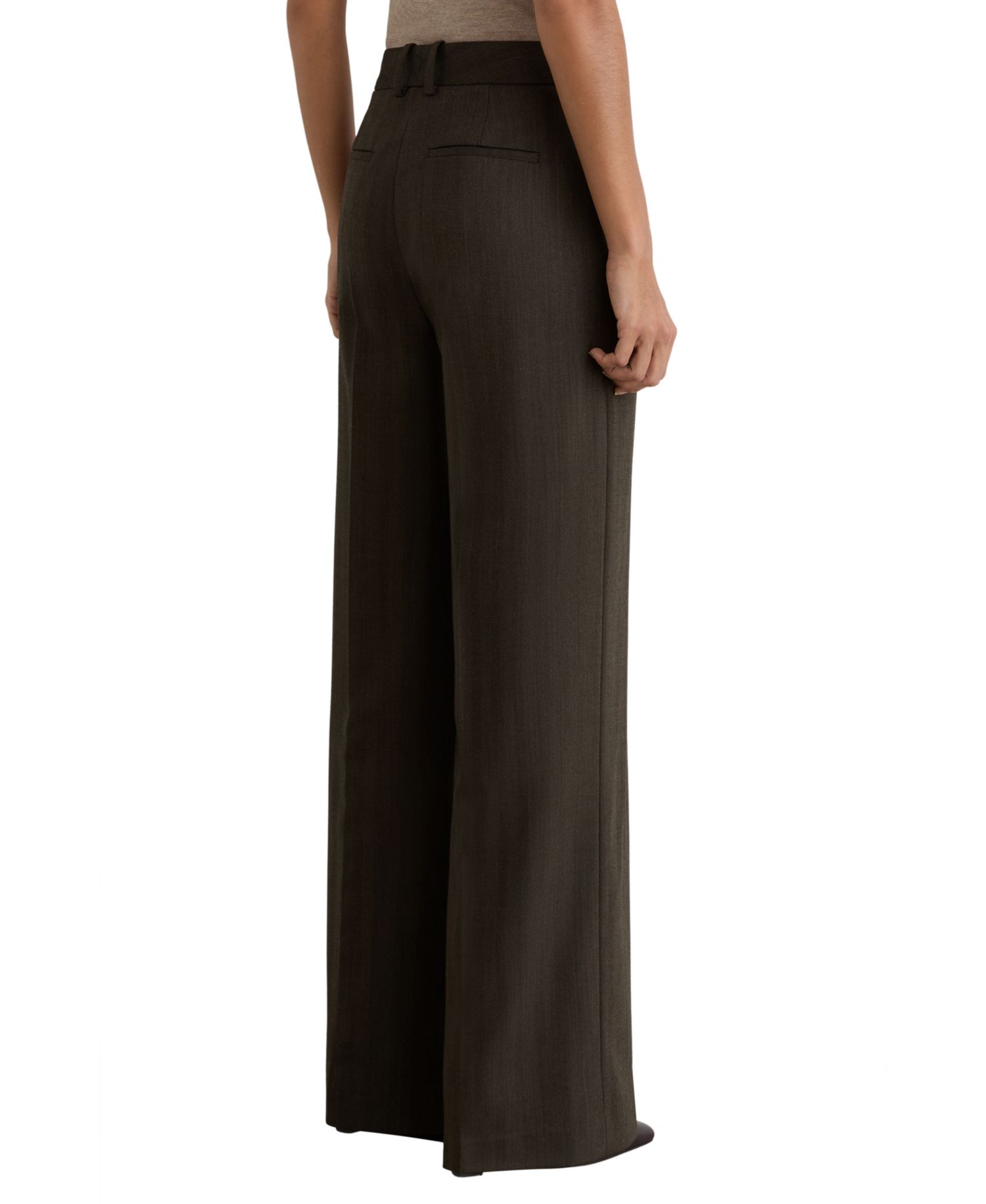 Women's Dawson Herringbone Wide-Leg Trousers
