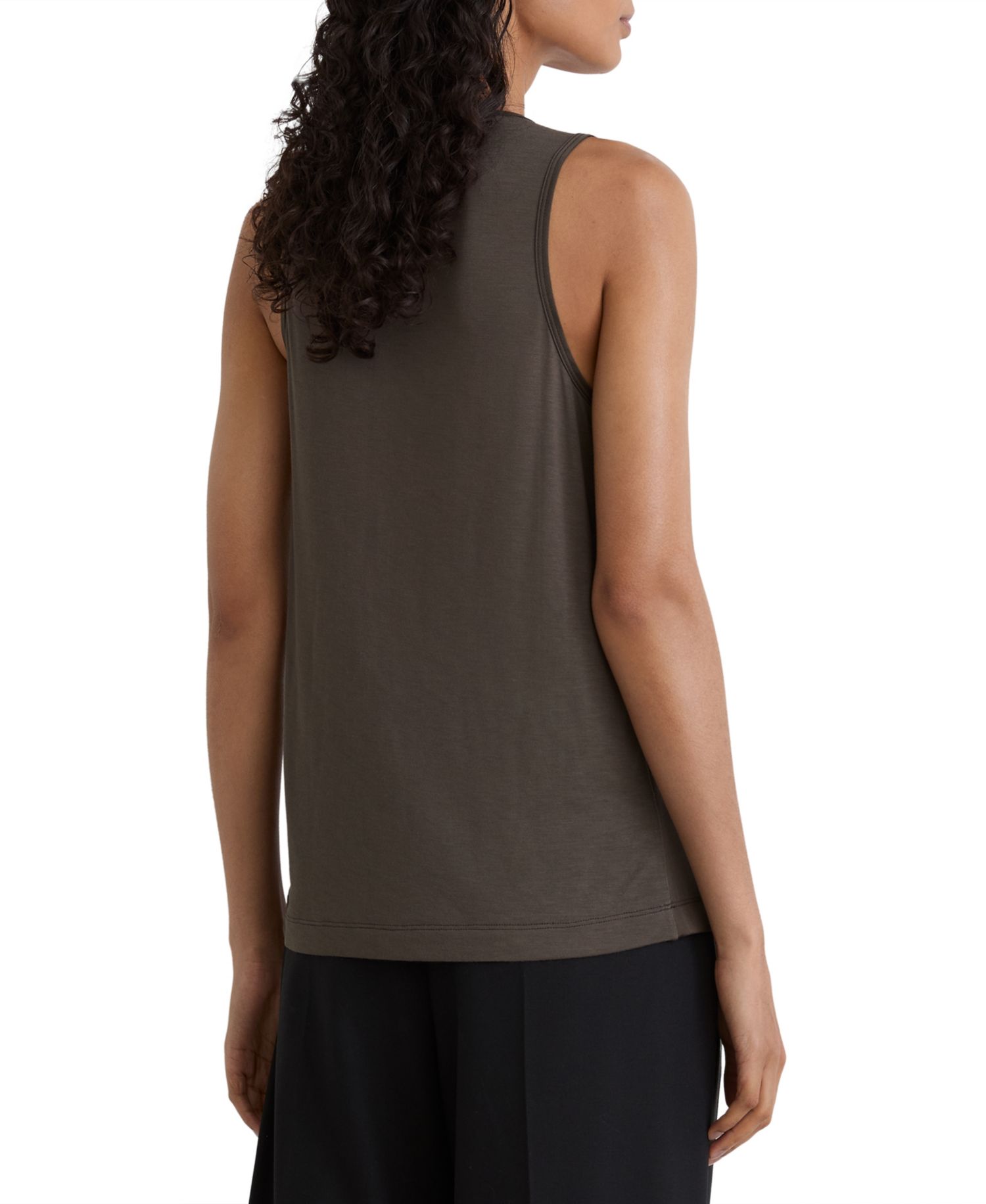 Women's Ruby Silk-Front Scoop Neck Cami Top