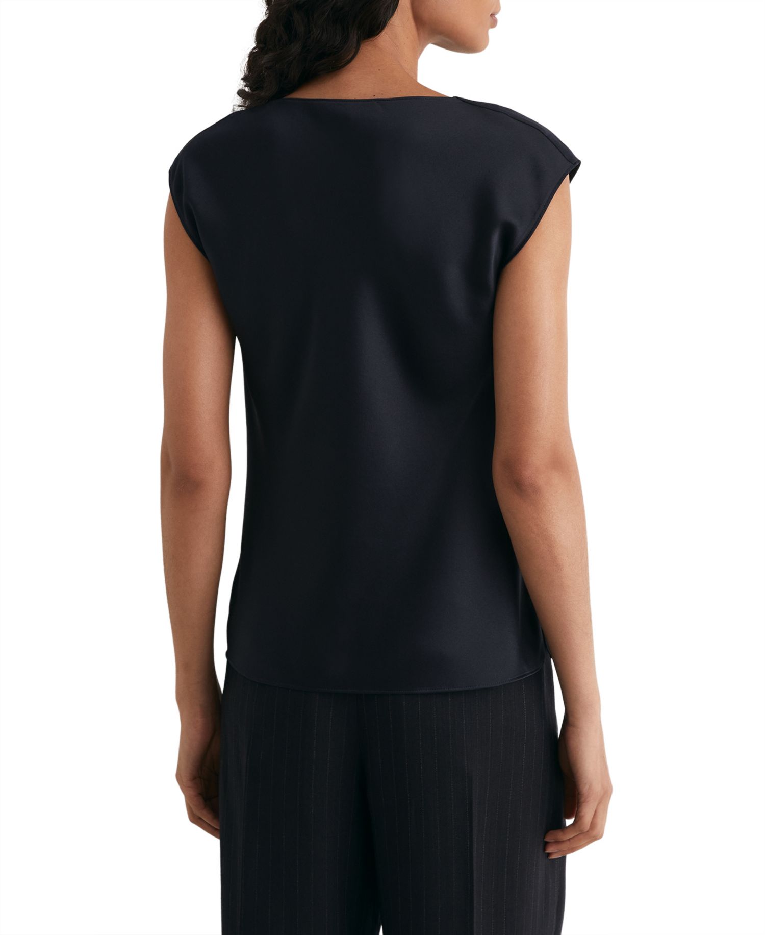 Women's Cate Silk Cowl Neck Sleeveless Top