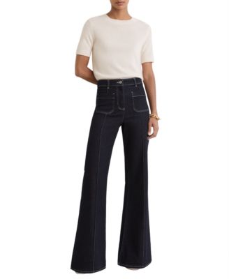 Women's Stevie Crewneck Short-Sleeve Cashmere T-Shirt