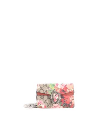 Super Mini Dionysus Bag Blooms Print GG Coated Canvas