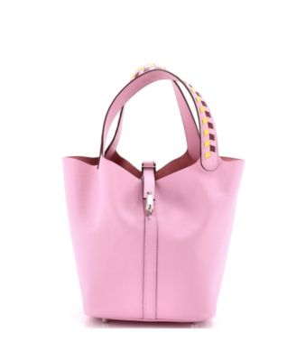 Pre-Owned Hermes MM Picotin Lock Bag Tressage Epsom