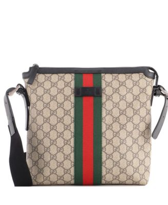Medium Web Messenger Bag GG Coated Canvas