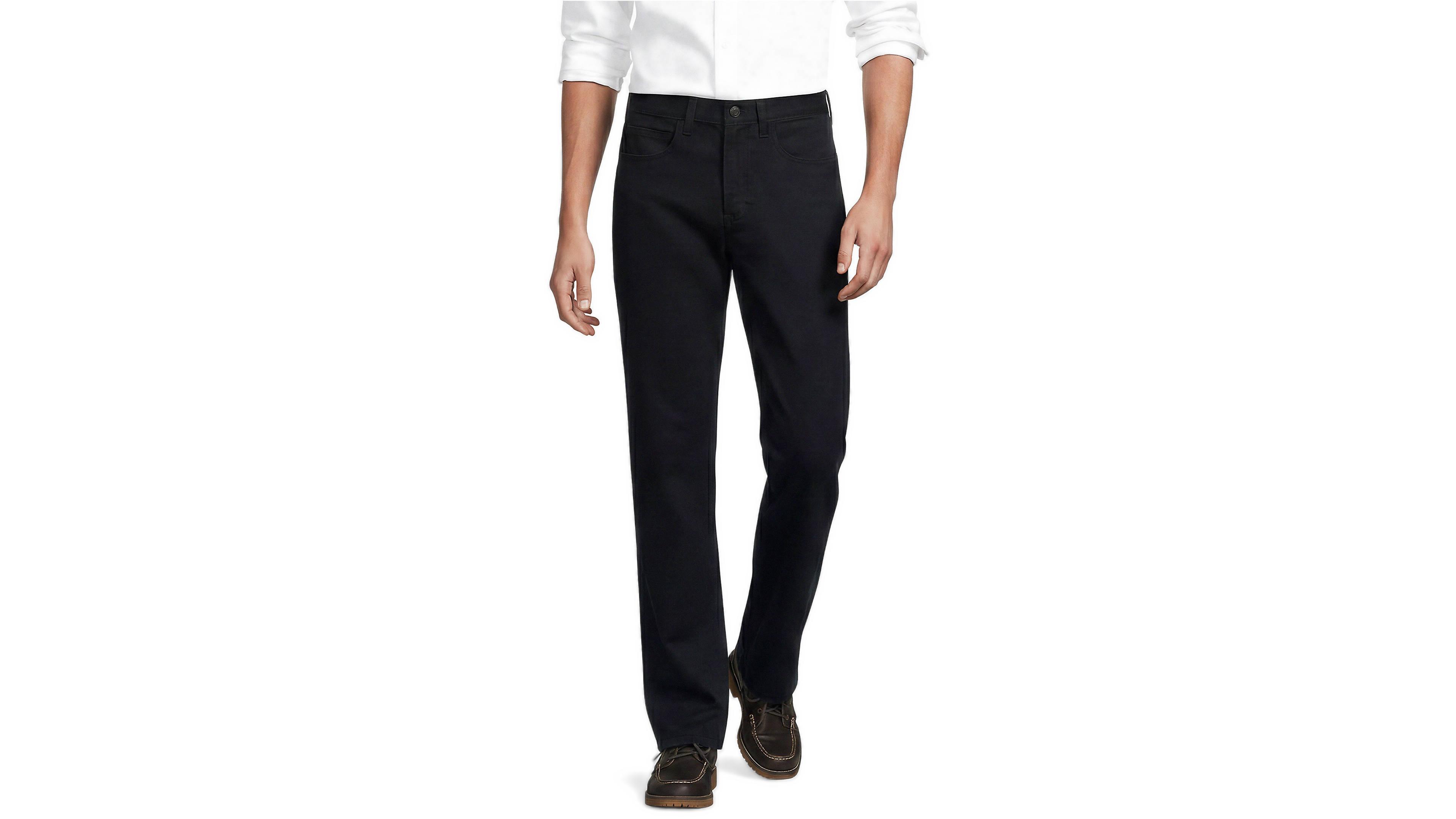 Lands' End Men's Travel Kit Comfort Waist Classic Straight Fit 5 Pocket Pant