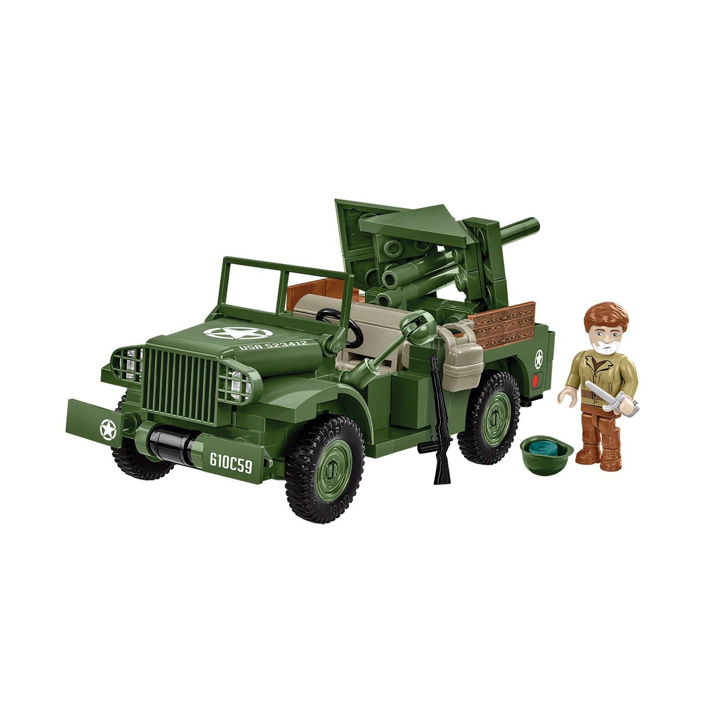Детские конструкторы COBI Historical Collection Wwii 37mm GMC M6 Fargo Armored Vehicle, 230 pieces — фото 2