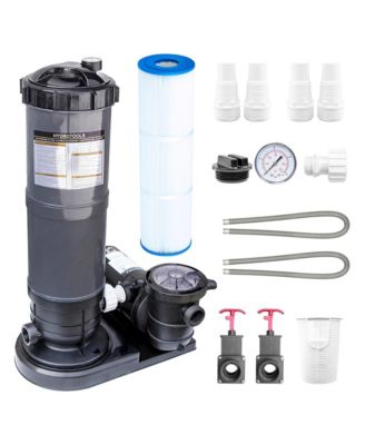 HYDROTOOLS 70 Sq Ft 1 HP 2 Speed Sure-Flo Pool Cartridge Filter Pump