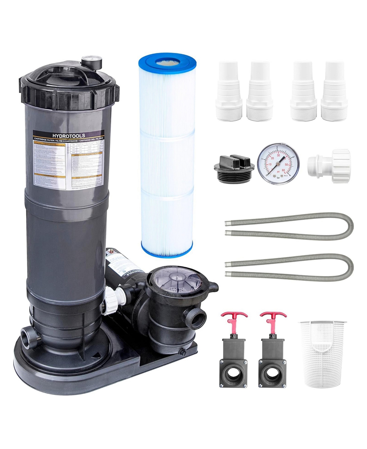 Swimline Hydrotools 70 Sq Ft 1 Hp 2 Speed Sure-Flo Pool Cartridge Filter Pump