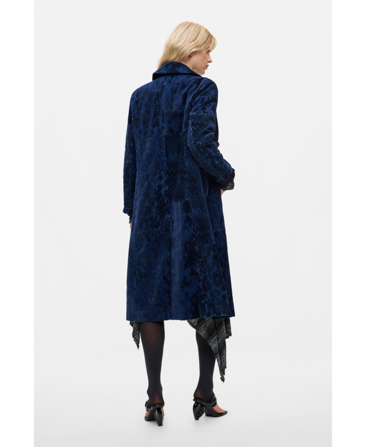 Desigual Women's Straight jacquard coat