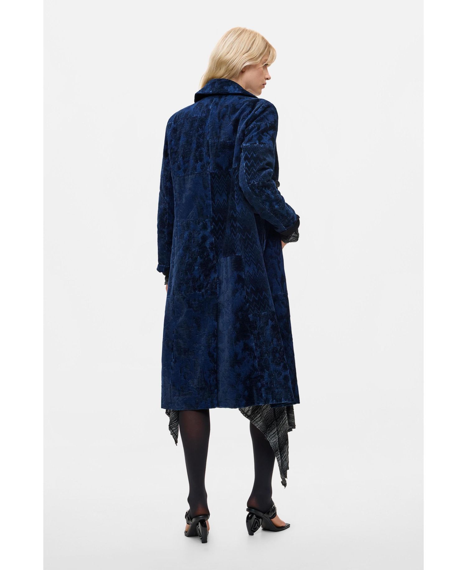 Women's Straight jacquard coat