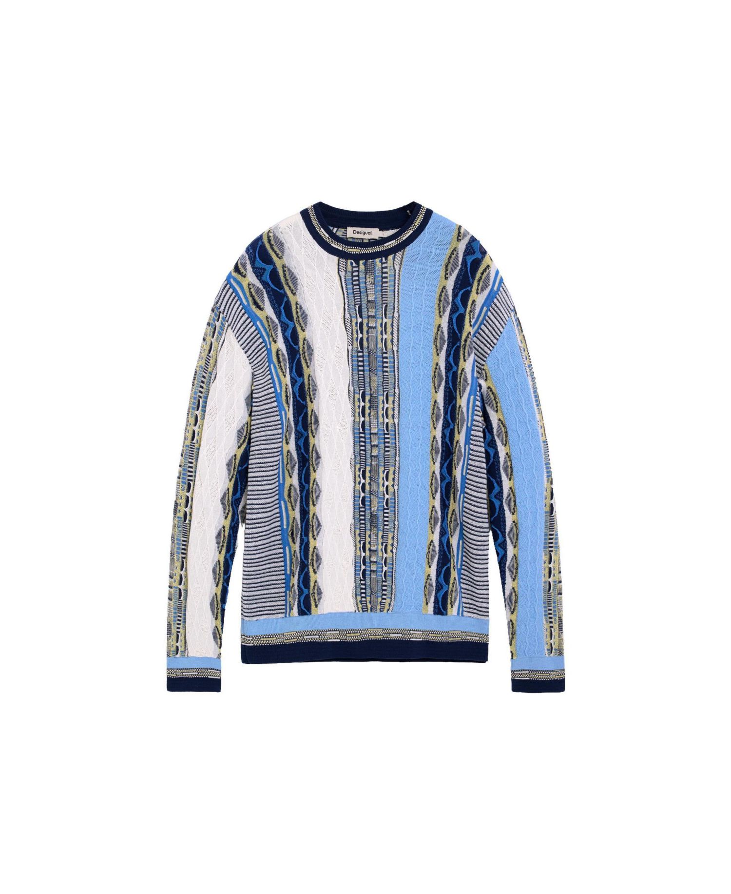 Men's Jacquard Striped Sweater