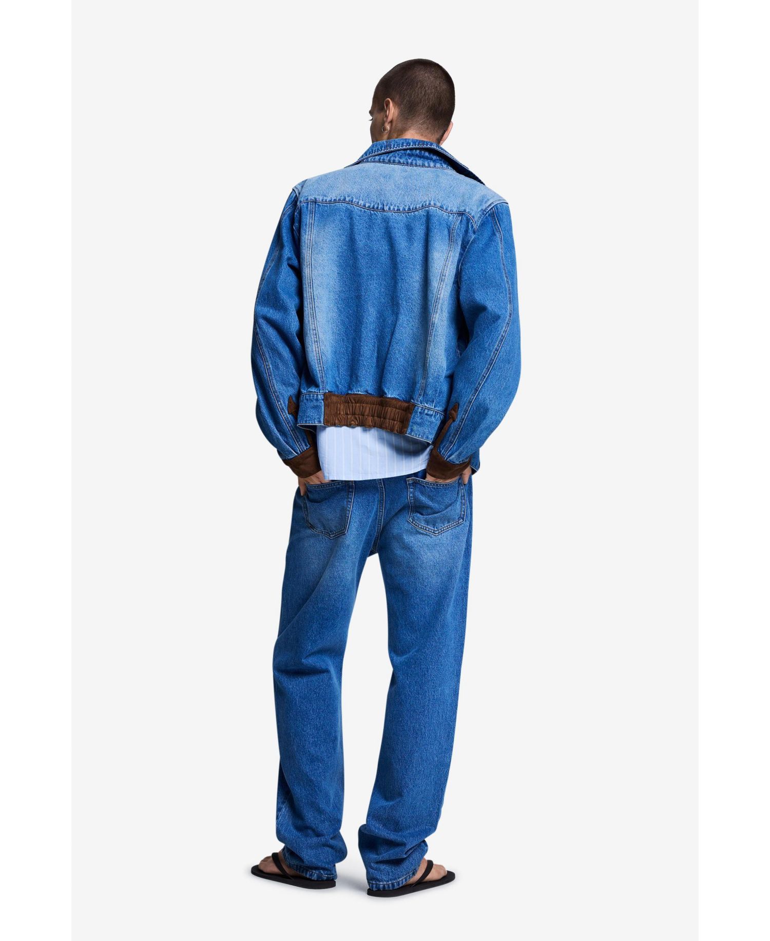 Men's Embroidered denim jacket
