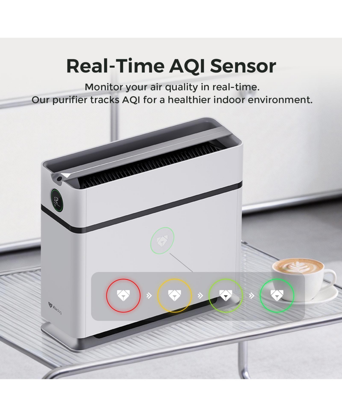 Airdog Usa X1+ Air Purifier for Home,Tpa Technology Up to 20X More Effective than Hepa,Portable Air Cleaner for Rv with 3 Modes