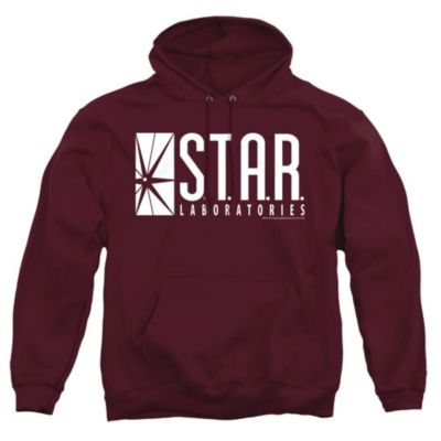 Men's S.T.A.R. Labs Logo Graphic Kangaroo Pocket Pull-Over Hoodie