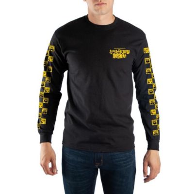 Men's Graphic-Print Long-Sleeve Cotton T-Shirt