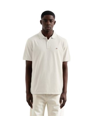 Men's Duck Logo Cotton Pique Polo Shirt