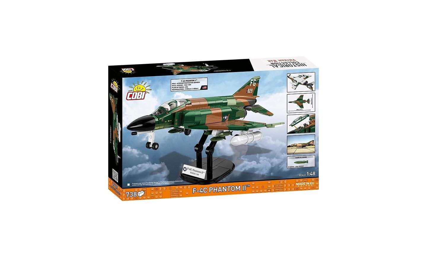 Детский конструктор COBI Historical Collection F-4C Phantom II Vietnam War 738-Piece Building Set, Ages 8+ — фото 2