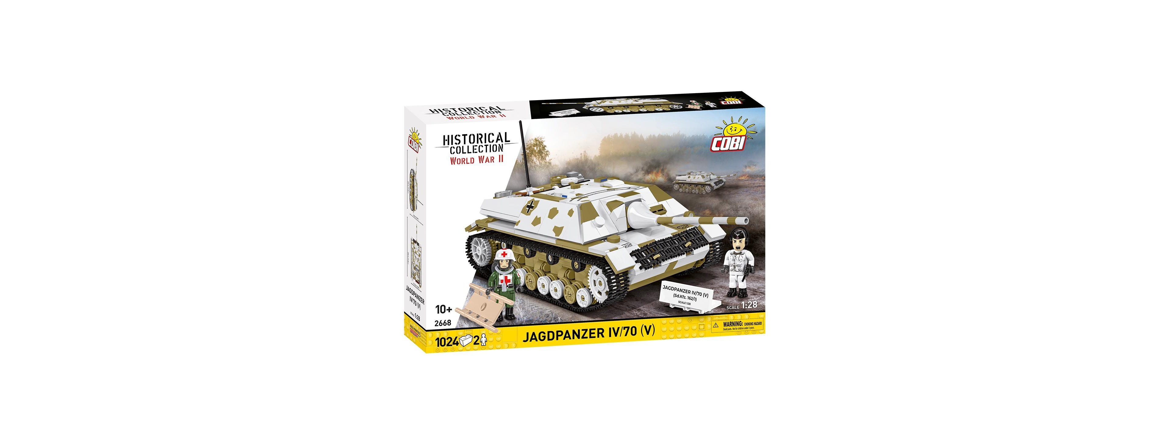 Cobi Historical Collection Wwii Jagdpanzer Iv/70 (V) (Sd.Kfz. 162/1) 1024-Piece Building Set, Ages 10+
