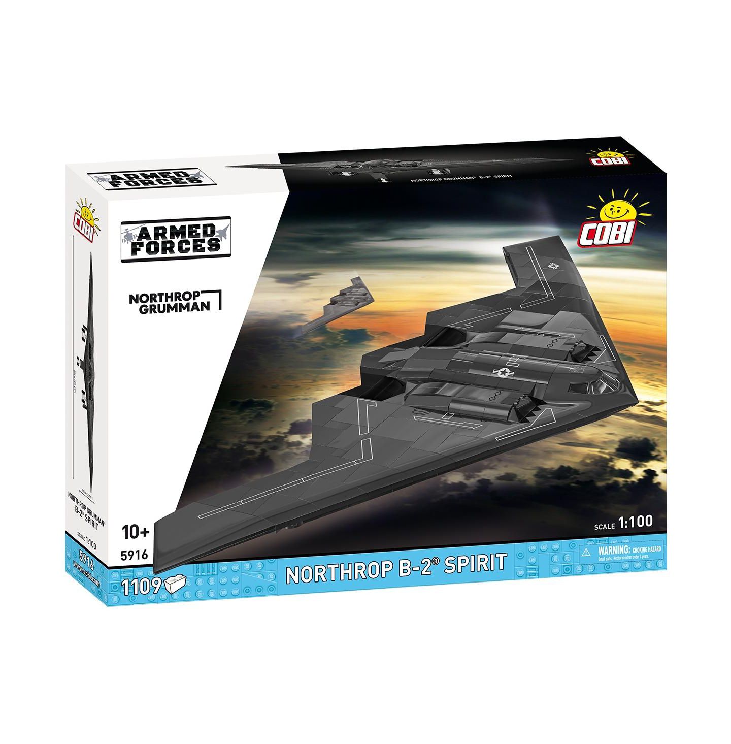 Детский конструктор COBI Armed Forces Northrop Grumman B-2 Spirit 1109-Piece Building Set, Ages 10+ — фото 1