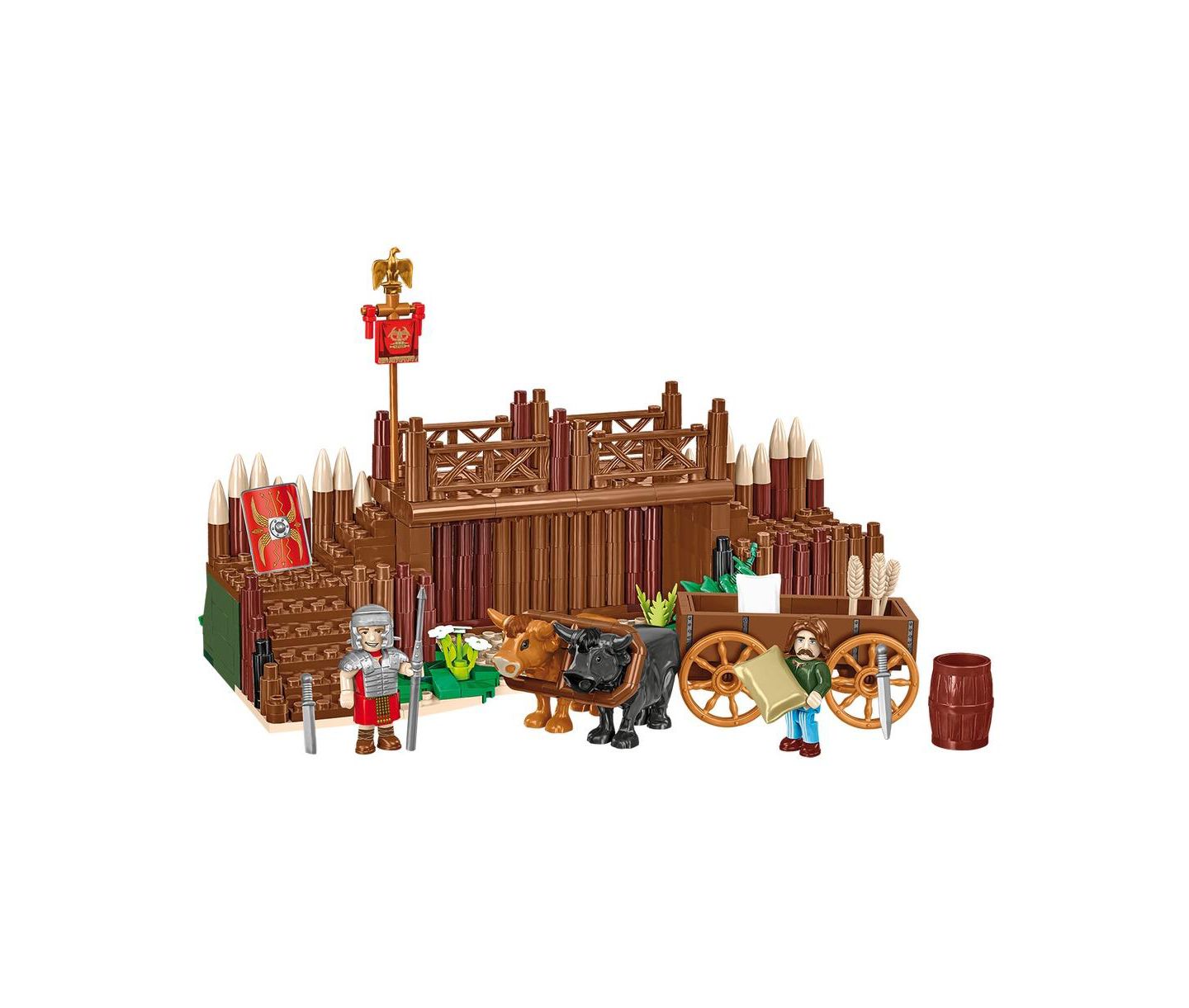 Детский конструктор COBI Imperium Romanum Roman Camp - Gate 591-Piece Building Set, Ages 8+ — фото 6