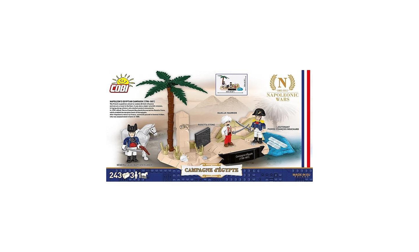 Детский конструктор COBI Napoleonic Wars Egyptian Campaign (1798–1801) 243-Piece Building Set, Ages 6+ — фото 2