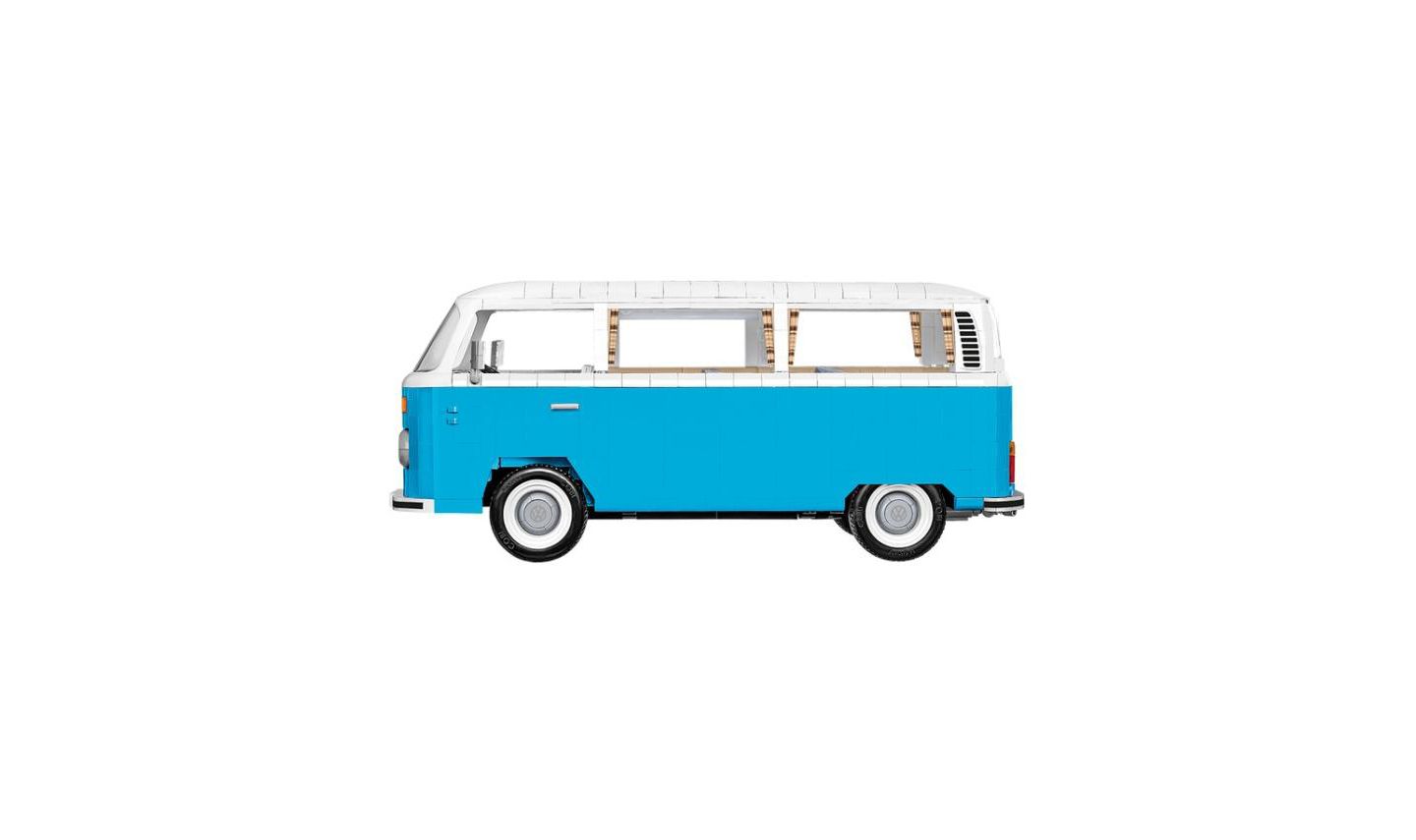 Детский конструктор COBI Young Timers Volkswagen Transporter T2B Bus 2366-Piece Building Set, Ages 11+, цвет: Синий — фото 5