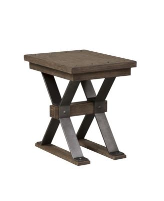 Sonoma Road Chair Side Table in Weathered Beaten Bark