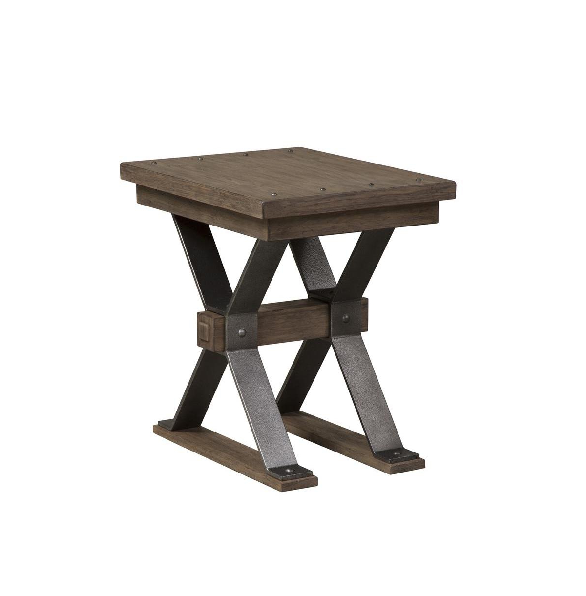 Liberty Furniture Sonoma Road Chair Side Table in Weathered Beaten Bark