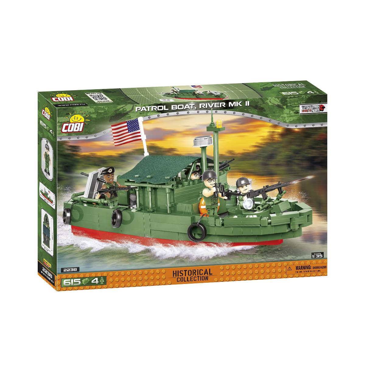 Cobi Historical Collection Patrol Boat, River Mk Ii 1:35 Scale 615-Piece Building Set, Ages 8+