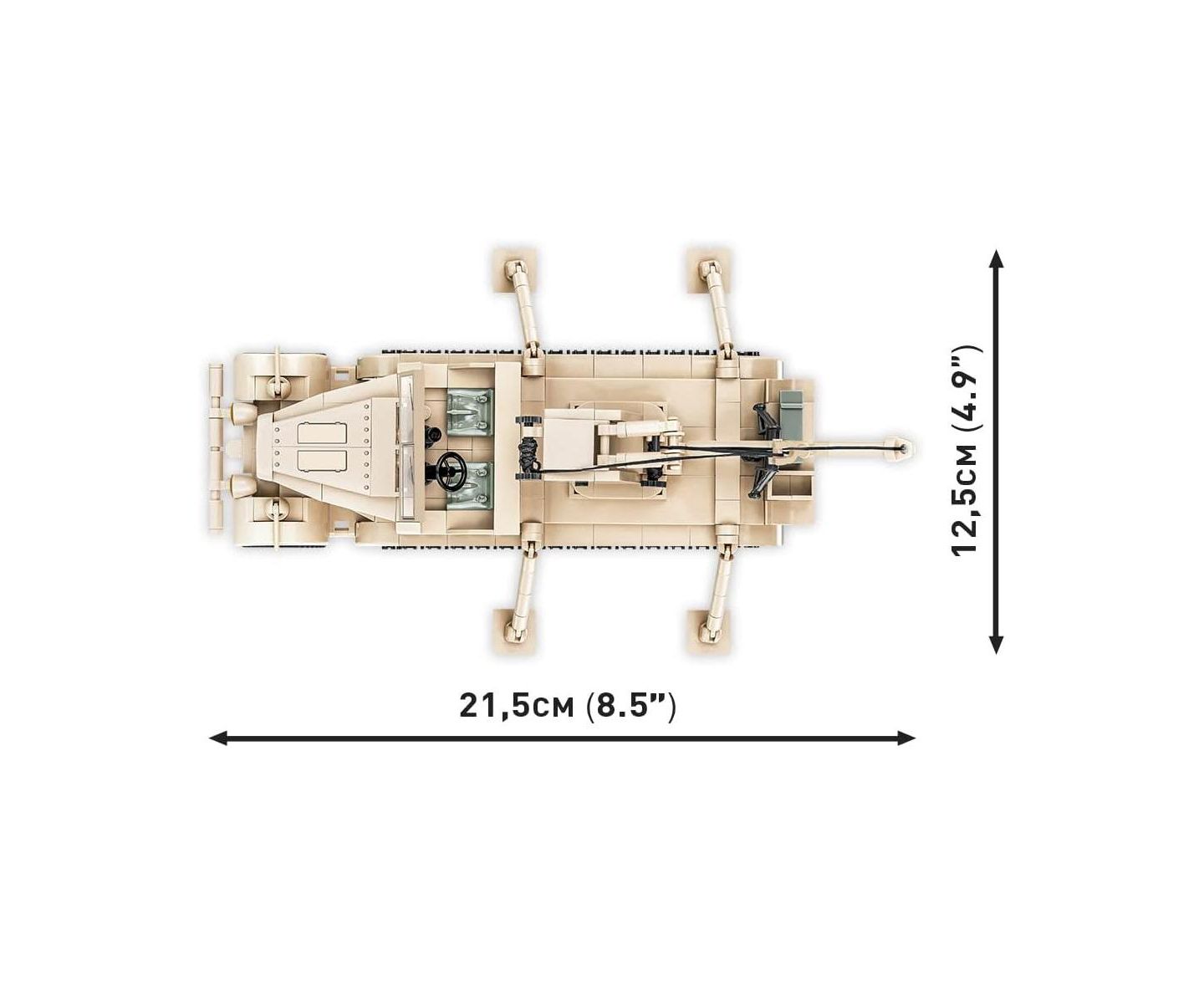 Детский конструктор COBI Wwii Historical Collection Sd.Kfz. 9/1 "Famo" 498-Piece Building Set, Ages 8+ — фото 4