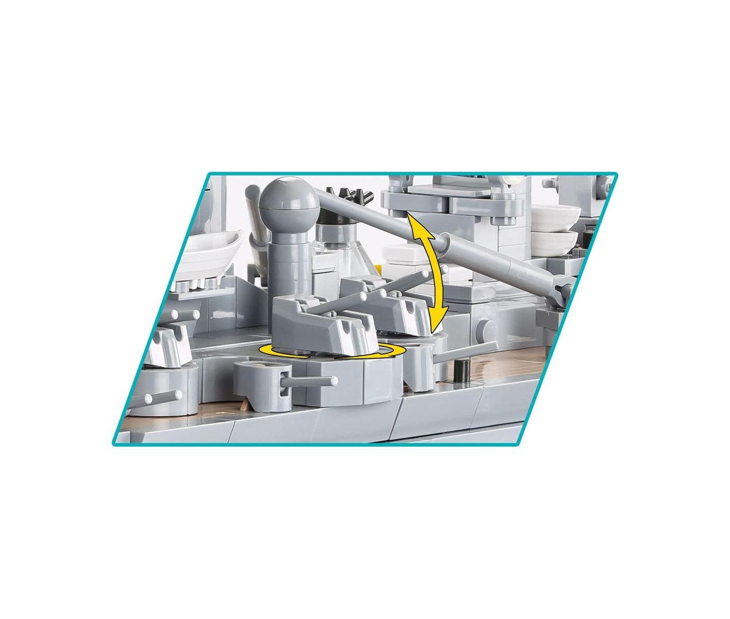 Детский конструктор COBI Historical Collection World War II Battleship Gneisenau 4835 2,417-Piece Building Set, Ages 11+ — фото 3