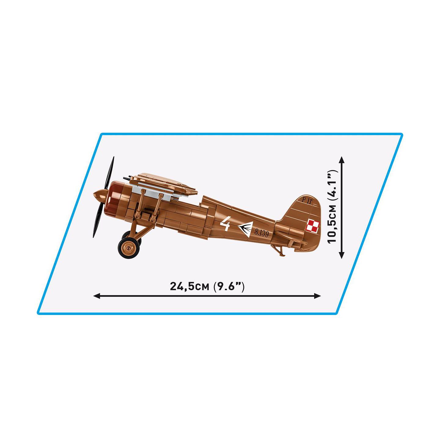 Детский конструктор COBI Historical Collection Wwii Pzl P.11c 320-Piece Building Set, Ages 7+ — фото 6