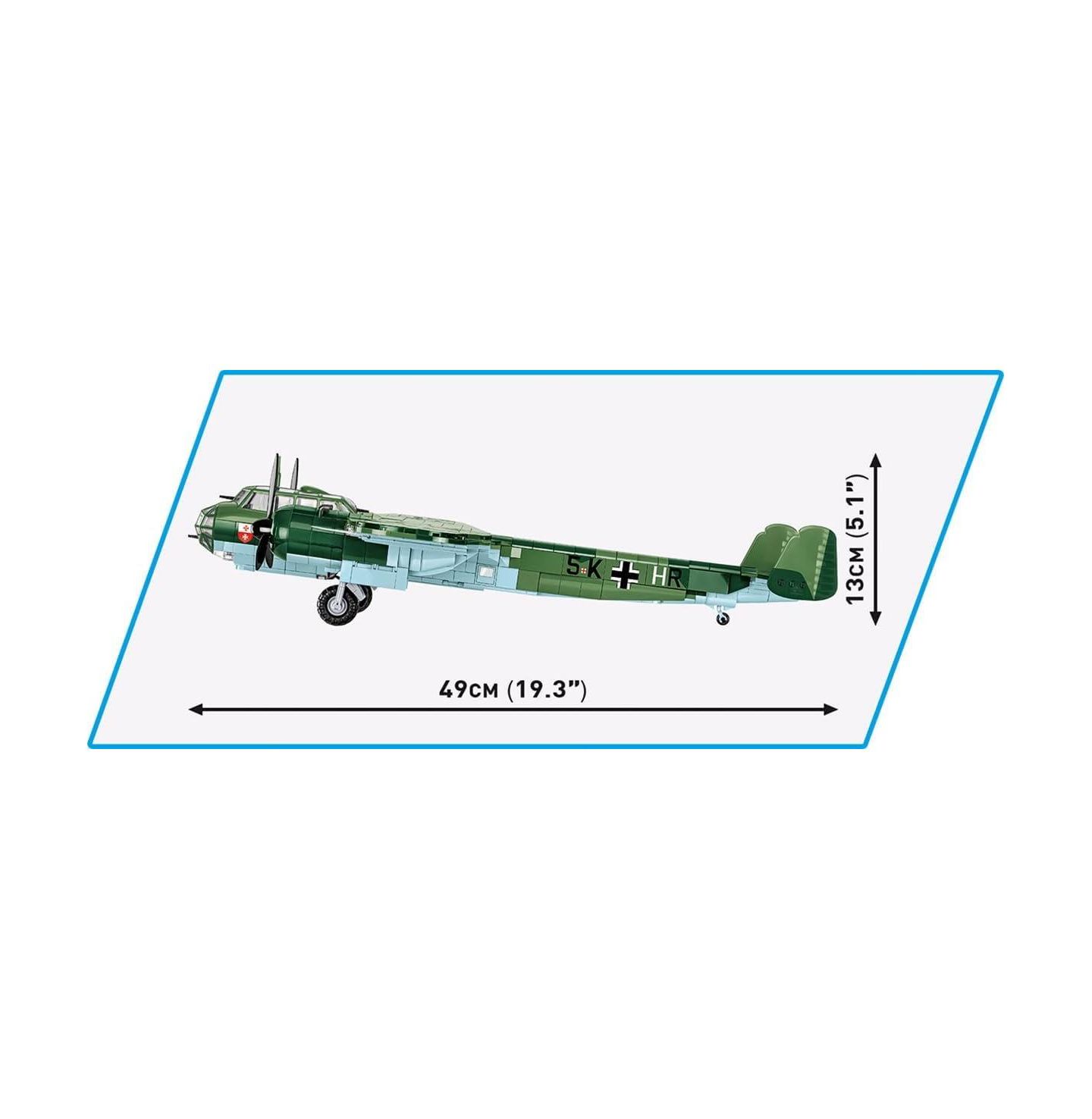 Детский конструктор COBI Historical Collection Wwii Dornier Do 17Z-2 1383-Piece Building Set, Ages 10+ — фото 4