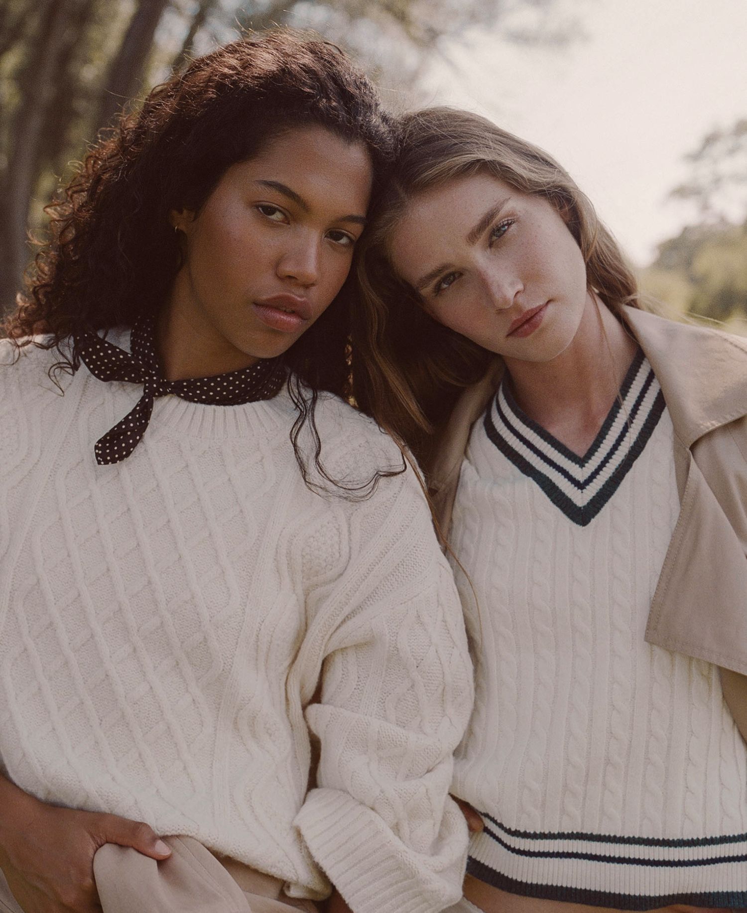 Women's Wesley Cable-Knit Crewneck Pullover Sweater