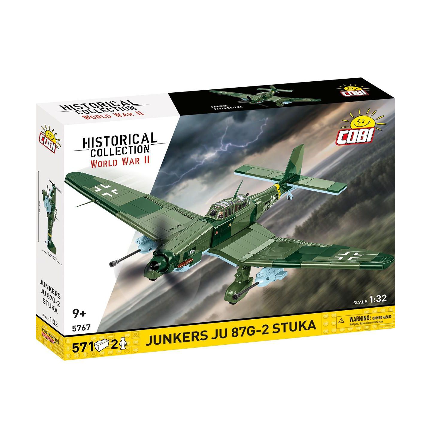 Детский конструктор COBI Historical Collection Wwii Junkers Ju 87 G-2 Stuka 571-Piece Building Set, Ages 9+ — фото 1
