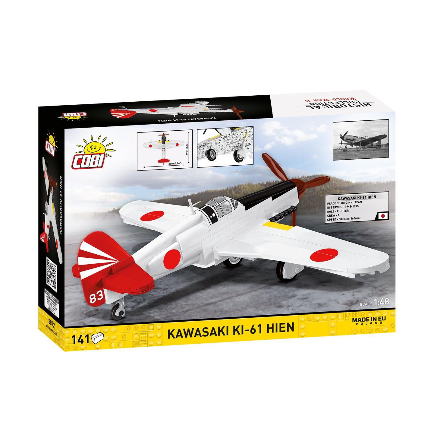 Детские конструкторы COBI Historical Collection Wwii Kawasaki Ki-62 Hien Plane, 141 Pieces — фото 7
