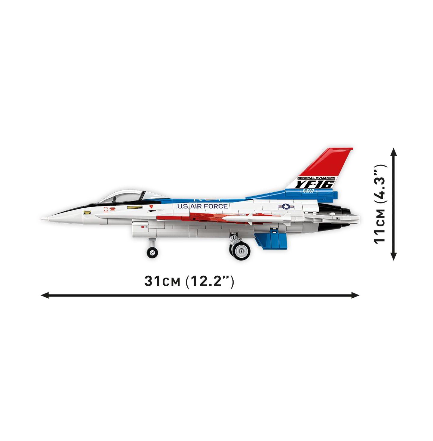 Детский конструктор COBI Lockheed Martin F-16 (YF-16) First Flight Edition 1974 375-Piece Building Set, Ages 8+ — фото 4