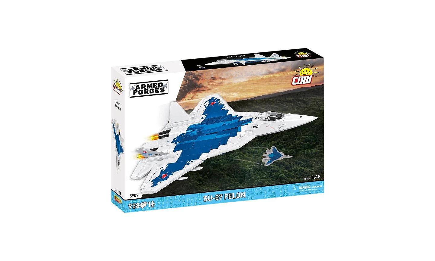 Детский конструктор COBI Armed Forces SU-57 Felon 928-Piece Building Set, Ages 9+ — фото 1