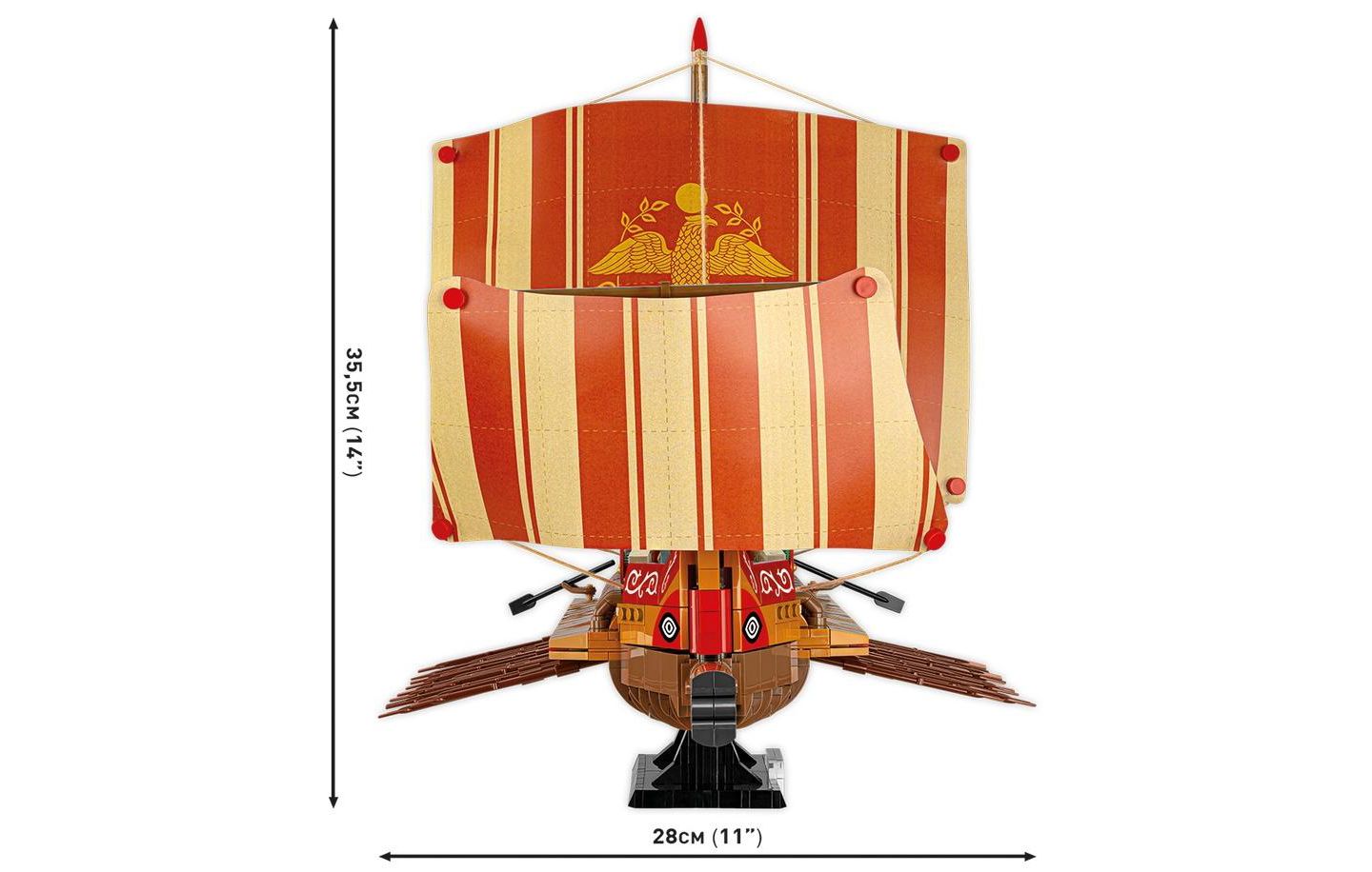 Детский конструктор COBI Historical Collection Imperium Romanum 1810-Piece Roman Warship Building Set, Ages 9+ — фото 4