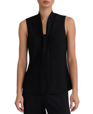 Women's Sleeveless Tie-Neck Top