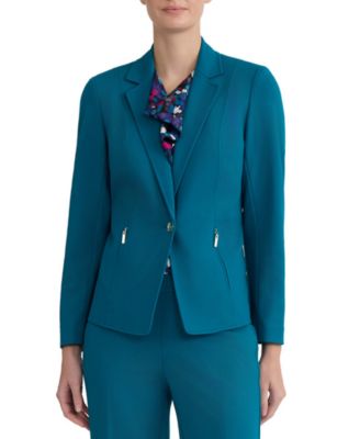 Women's One-Button Notch Collar Blazer