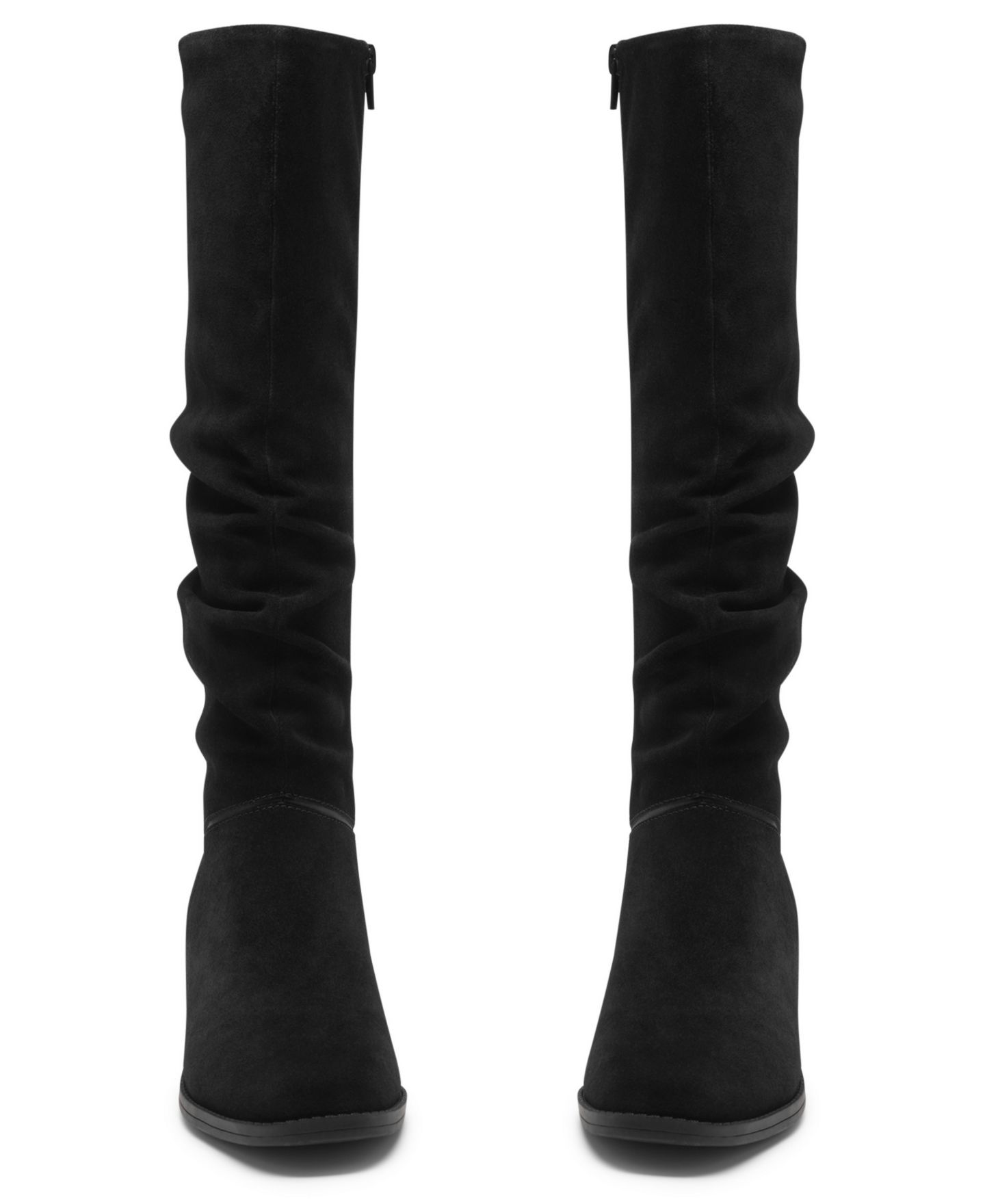 Женские ботинки Clarks Danyelle Rose Knee-High Square Toe Suede, цвет: Чёрный замшевый — фото 6