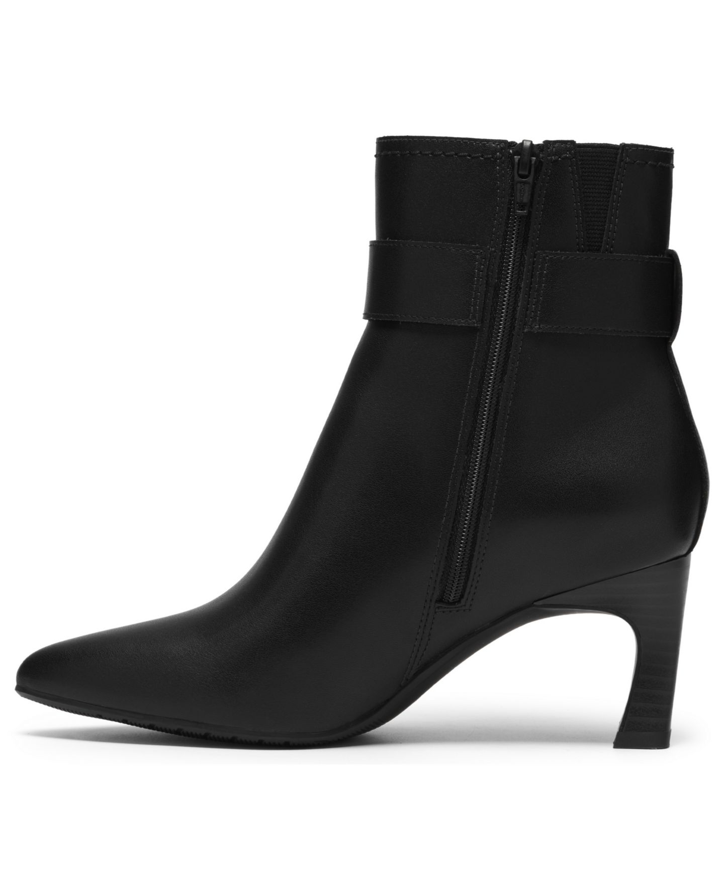 Женские ботинки Clarks Tammitha Nora pointed Toe Booties, цвет: Чёрный кожаный — фото 6