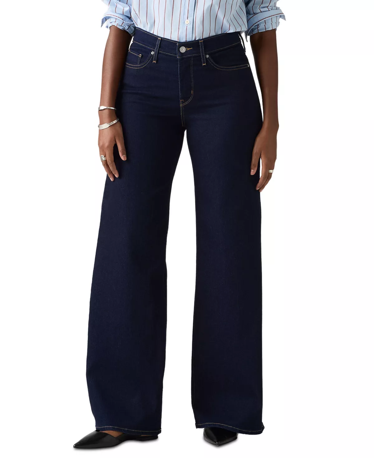 Levi's® Women's 318 Shaping Stellar-Stretch Wide-Leg Jeans