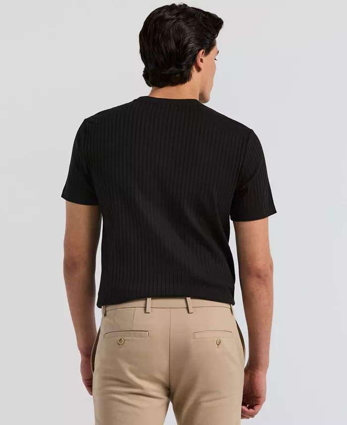 Men's Rib Knit Crew Neck T-Shirt - thumbnail 10