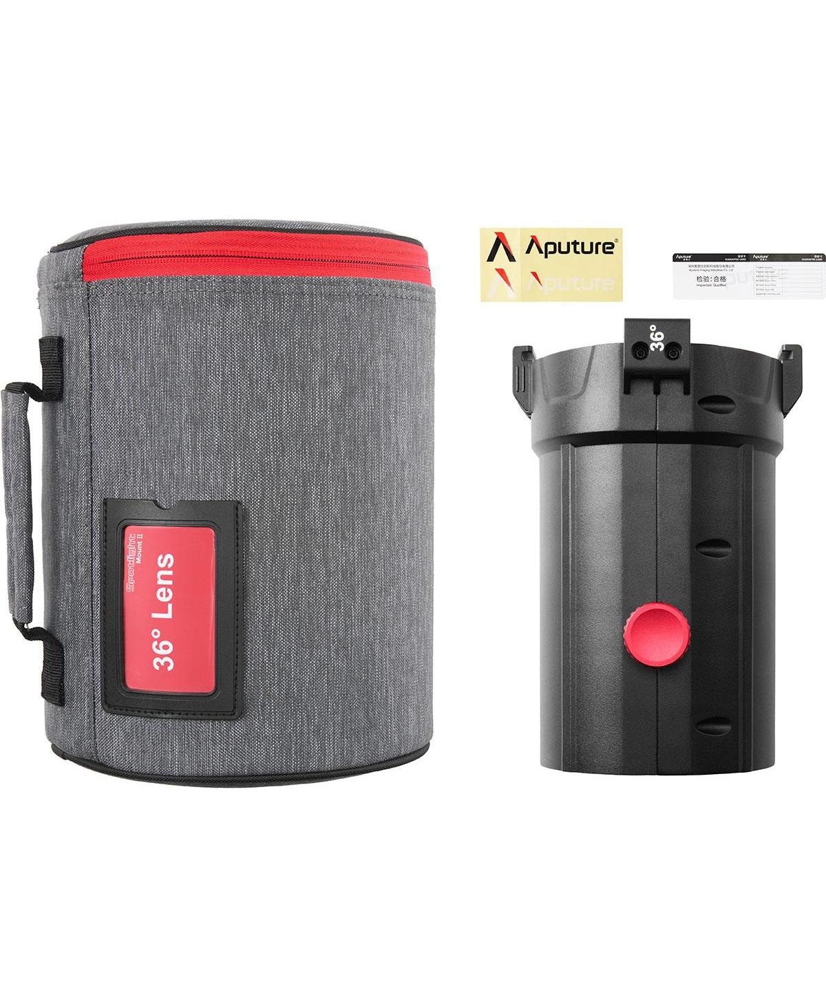Aputure Spotlight Mount Ii Projection Lens Modifier with 36 Degree Lens for Storm 400x and Storm 700x fixtures